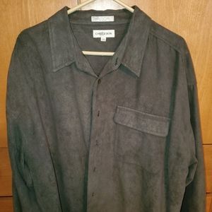 Chereskin Faux Suede Dress Shirt